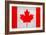 Canada Flag Design with Wood Patterning - Flags of the World Series-Philippe Hugonnard-Framed Art Print