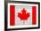 Canada Flag Design with Wood Patterning - Flags of the World Series-Philippe Hugonnard-Framed Art Print