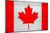 Canada Flag Design with Wood Patterning - Flags of the World Series-Philippe Hugonnard-Mounted Art Print