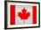 Canada Flag Design with Wood Patterning - Flags of the World Series-Philippe Hugonnard-Framed Art Print