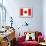 Canada Flag-ekler-Framed Stretched Canvas displayed on a wall