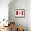 Canada Flag-ekler-Framed Art Print displayed on a wall