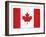 Canada Flag-ekler-Framed Art Print