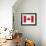 Canada Flag-ekler-Framed Art Print displayed on a wall