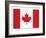 Canada Flag-ekler-Framed Art Print