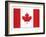 Canada Flag-ekler-Framed Art Print