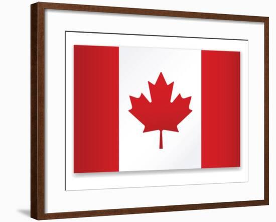 Canada Flag-ekler-Framed Art Print