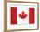 Canada Flag-ekler-Framed Art Print