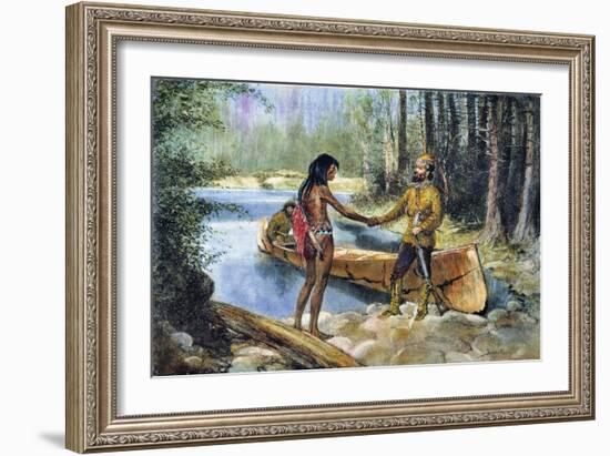 Canada: Fur Trade-Frederic Sackrider Remington-Framed Giclee Print