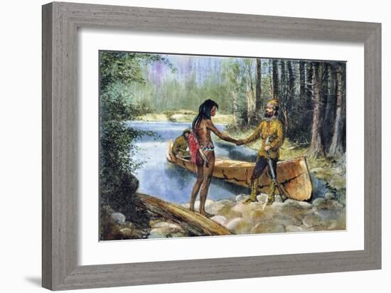 Canada: Fur Trade-Frederic Sackrider Remington-Framed Giclee Print