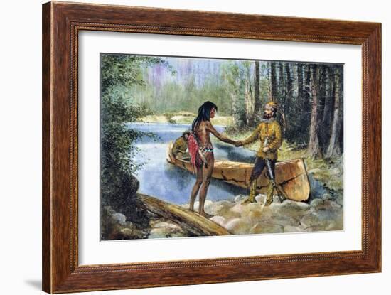 Canada: Fur Trade-Frederic Sackrider Remington-Framed Giclee Print