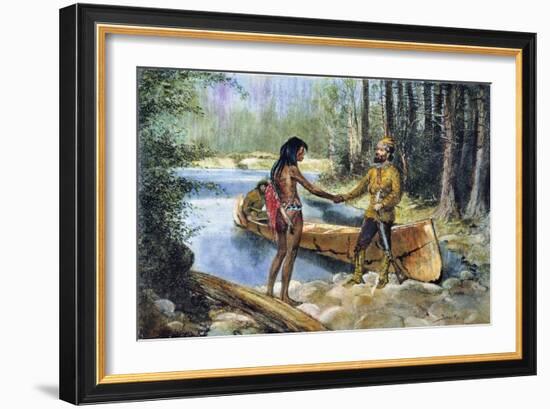 Canada: Fur Trade-Frederic Sackrider Remington-Framed Giclee Print