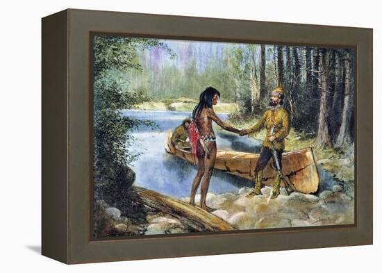 Canada: Fur Trade-Frederic Sackrider Remington-Framed Premier Image Canvas