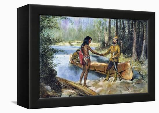 Canada: Fur Trade-Frederic Sackrider Remington-Framed Premier Image Canvas