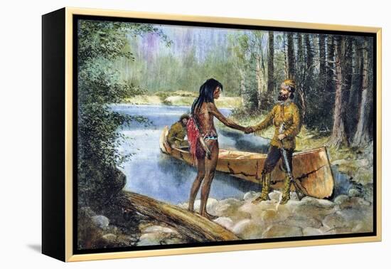 Canada: Fur Trade-Frederic Sackrider Remington-Framed Premier Image Canvas