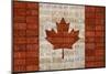 Canada License Plate Flag-Design Turnpike-Mounted Giclee Print