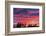 Canada, Manitoba, Birds Hill Provincial Park. Sunset silhouettes evergreen trees.-Jaynes Gallery-Framed Photographic Print