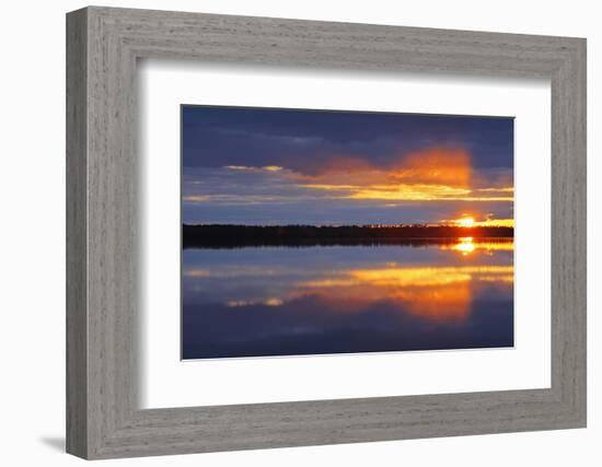 Canada, Manitoba, Whiteshell Provincial Park. Sunrise on White Lake.-Jaynes Gallery-Framed Photographic Print