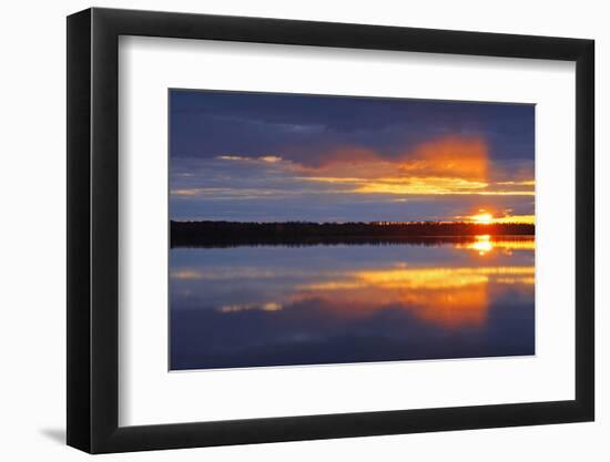 Canada, Manitoba, Whiteshell Provincial Park. Sunrise on White Lake.-Jaynes Gallery-Framed Photographic Print