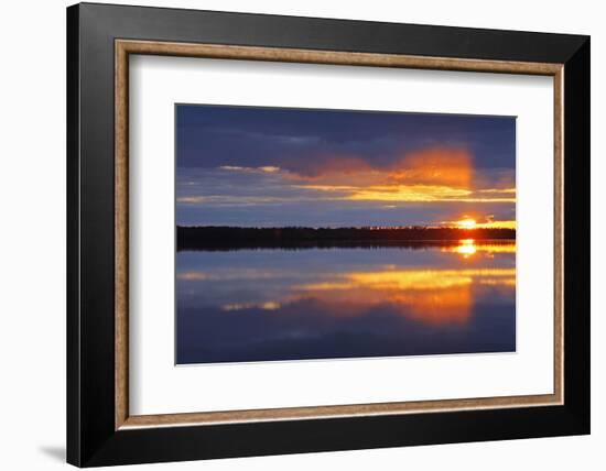 Canada, Manitoba, Whiteshell Provincial Park. Sunrise on White Lake.-Jaynes Gallery-Framed Photographic Print