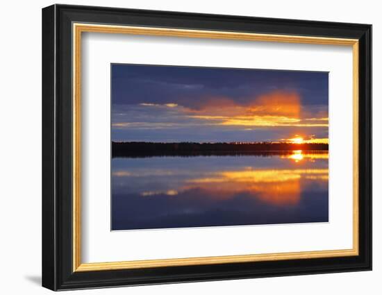 Canada, Manitoba, Whiteshell Provincial Park. Sunrise on White Lake.-Jaynes Gallery-Framed Photographic Print