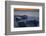 Canada, Manitoba, Winnipeg. Waves on shoreline rocks of Lake Winnipeg at dusk.-Jaynes Gallery-Framed Photographic Print