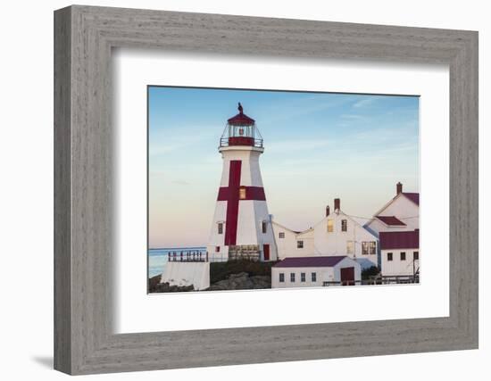 Canada, New Brunswick, Campobello Island. Head Harbour Lightstation lighthouse.-Walter Bibikow-Framed Photographic Print