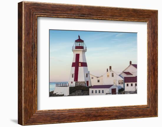 Canada, New Brunswick, Campobello Island. Head Harbour Lightstation lighthouse.-Walter Bibikow-Framed Photographic Print