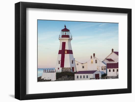 Canada, New Brunswick, Campobello Island. Head Harbour Lightstation lighthouse.-Walter Bibikow-Framed Photographic Print