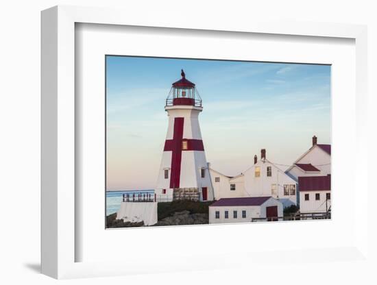 Canada, New Brunswick, Campobello Island. Head Harbour Lightstation lighthouse.-Walter Bibikow-Framed Photographic Print