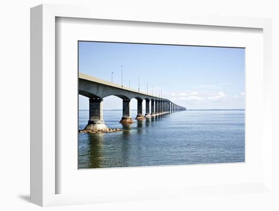 Canada, New Brunswick. Confederation Bridge along the Trans-Canada Highway-Michele Molinari-Framed Photographic Print