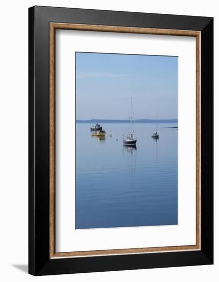 Canada, New Brunswick. Fishing Boats on Passamaquoddy Bay-Cindy Miller Hopkins-Framed Photographic Print