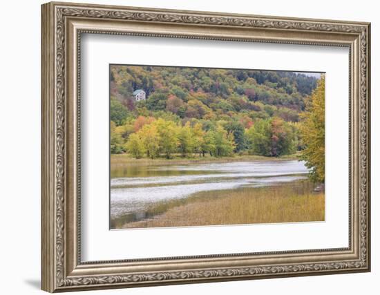 Canada, New Brunswick, Kennebecasis River Valley, Hampton. Autumn foliage.-Walter Bibikow-Framed Photographic Print