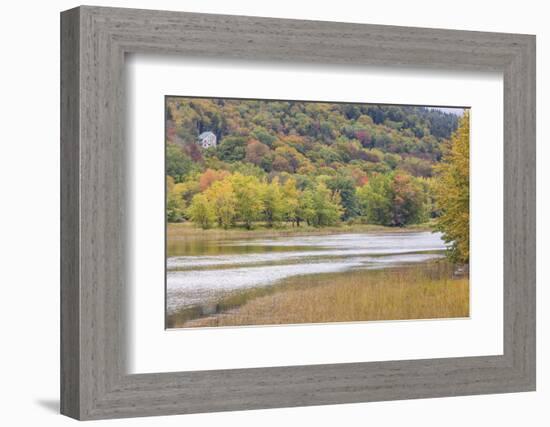 Canada, New Brunswick, Kennebecasis River Valley, Hampton. Autumn foliage.-Walter Bibikow-Framed Photographic Print