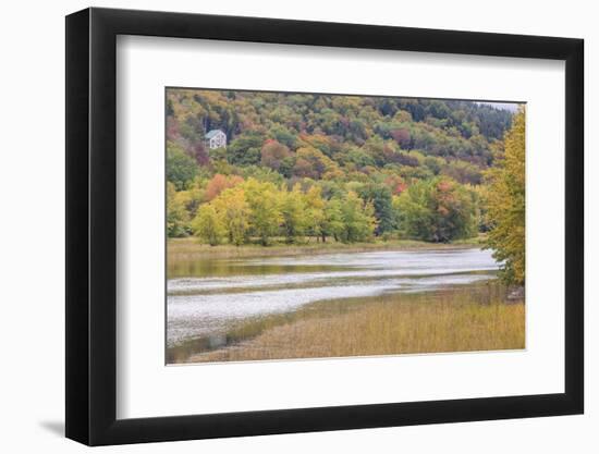 Canada, New Brunswick, Kennebecasis River Valley, Hampton. Autumn foliage.-Walter Bibikow-Framed Photographic Print