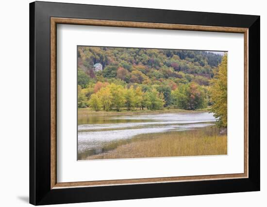 Canada, New Brunswick, Kennebecasis River Valley, Hampton. Autumn foliage.-Walter Bibikow-Framed Photographic Print