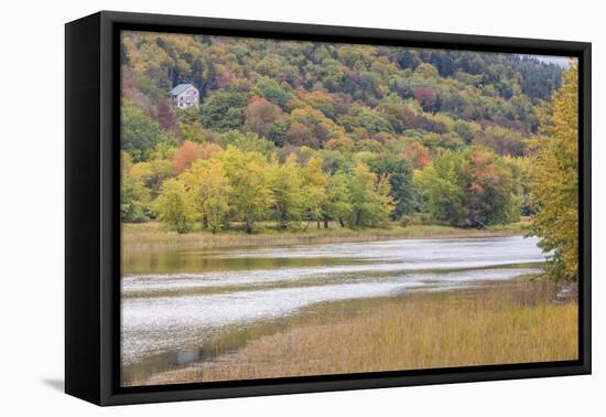 Canada, New Brunswick, Kennebecasis River Valley, Hampton. Autumn foliage.-Walter Bibikow-Framed Premier Image Canvas