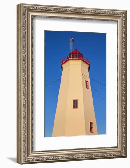 Canada, New Brunswick, Miscou Island. Miscou Lighthouse at sunset.-Walter Bibikow-Framed Photographic Print