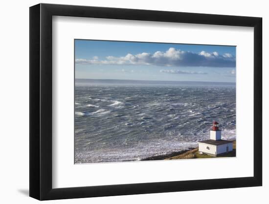 Canada, Nova Scotia, Advocate Harbour. Cape d'Or Lighthouse on the Bay of Fundy.-Walter Bibikow-Framed Photographic Print