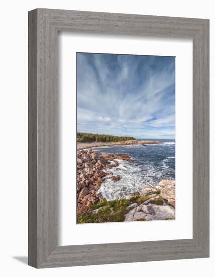 Canada, Nova Scotia, Cabot Trail. Cape Breton Highlands National Park, Green Cove.-Walter Bibikow-Framed Photographic Print