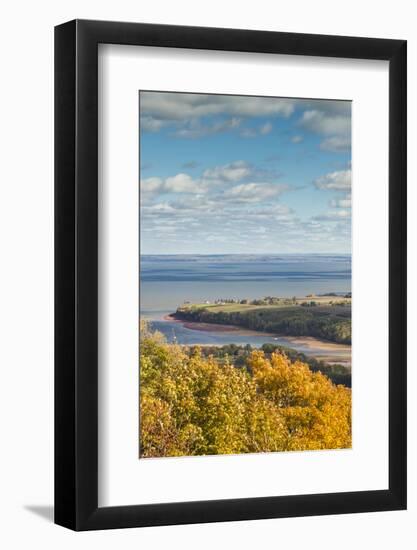 Canada, Nova Scotia, Canning. The Lookoff, elevated view of the Annapolis Valley in autumn.-Walter Bibikow-Framed Photographic Print