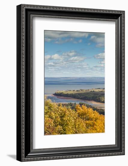 Canada, Nova Scotia, Canning. The Lookoff, elevated view of the Annapolis Valley in autumn.-Walter Bibikow-Framed Photographic Print