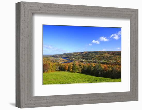 Canada, Nova Scotia, Cape Breton, Cabot Trail, Fall colors in Margaree-Patrick J. Wall-Framed Photographic Print