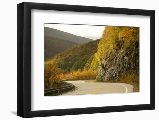 Canada, Nova Scotia, Cape Breton, Cabot Trail, in Fall Color-Patrick J^ Wall-Framed Photographic Print