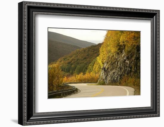 Canada, Nova Scotia, Cape Breton, Cabot Trail, in Fall Color-Patrick J^ Wall-Framed Photographic Print