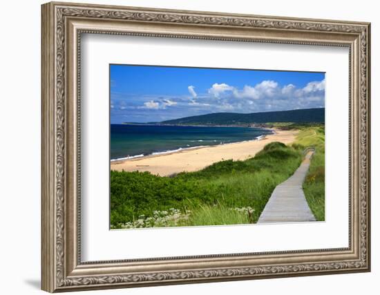 Canada, Nova Scotia, Cape Breton, Inverness Beach Boardwalk-Patrick J^ Wall-Framed Photographic Print