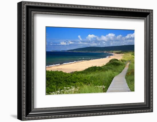 Canada, Nova Scotia, Cape Breton, Inverness Beach Boardwalk-Patrick J^ Wall-Framed Photographic Print