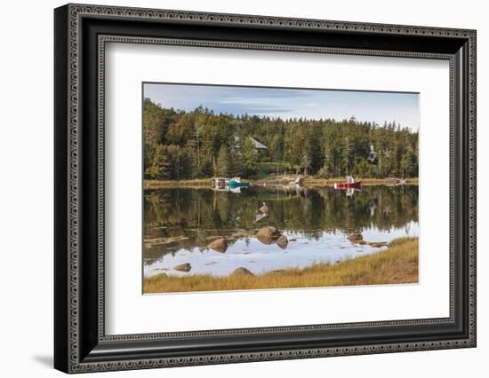 Canada, Nova Scotia, Glen Haven. Small coastal harbor.-Walter Bibikow-Framed Photographic Print