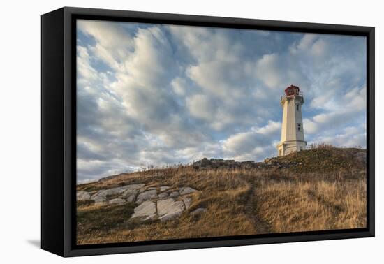 Canada, Nova Scotia, Louisbourg Lighthouse.-Walter Bibikow-Framed Premier Image Canvas