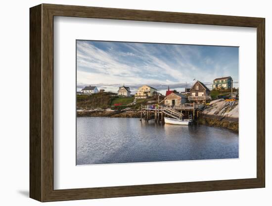 Canada, Nova Scotia, Peggy's Cove. Fishing village on the Atlantic Coast.-Walter Bibikow-Framed Photographic Print